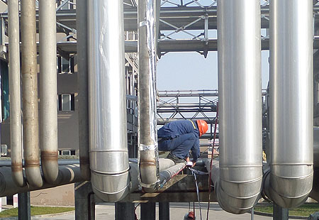 山东海化醋酸生产管道的电伴热改造